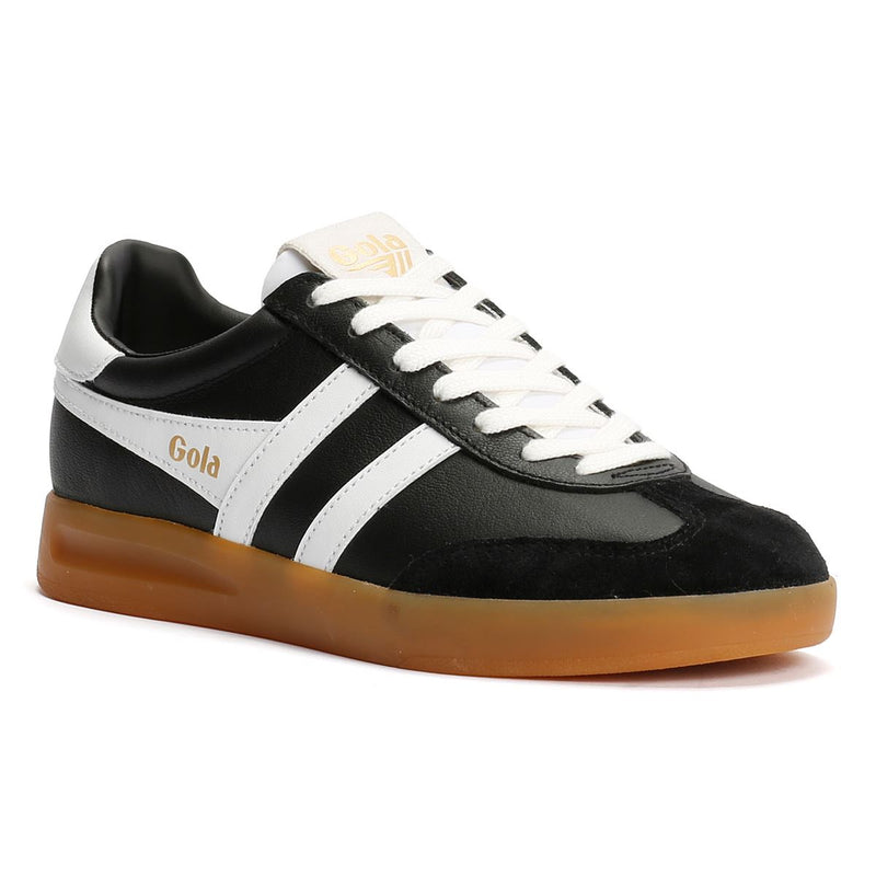 Gola Cyclone Leather Women's Black/White/Gum Trainers