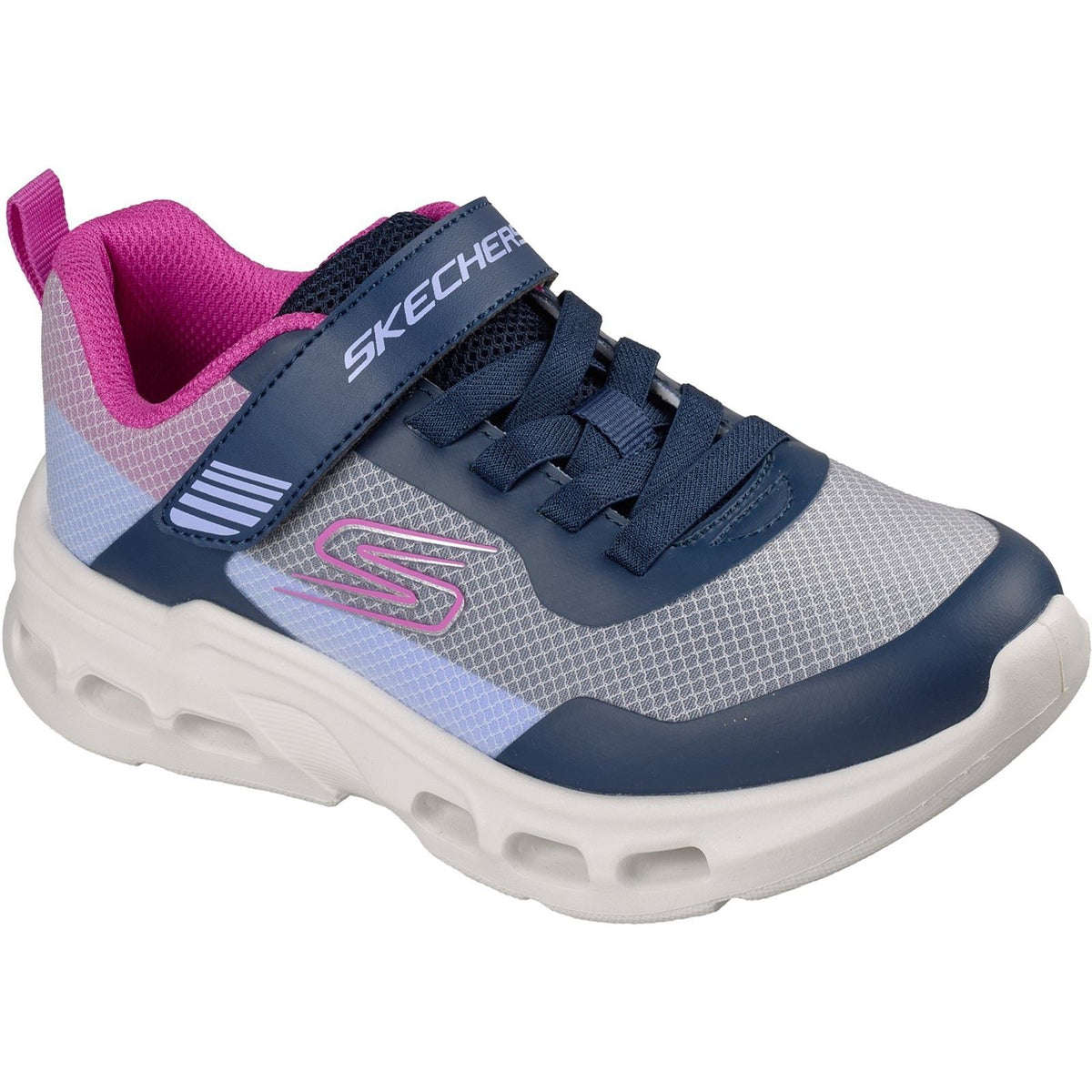Skechers Glide-Step Drift Textile Girl's Navy/Multi Trainers
