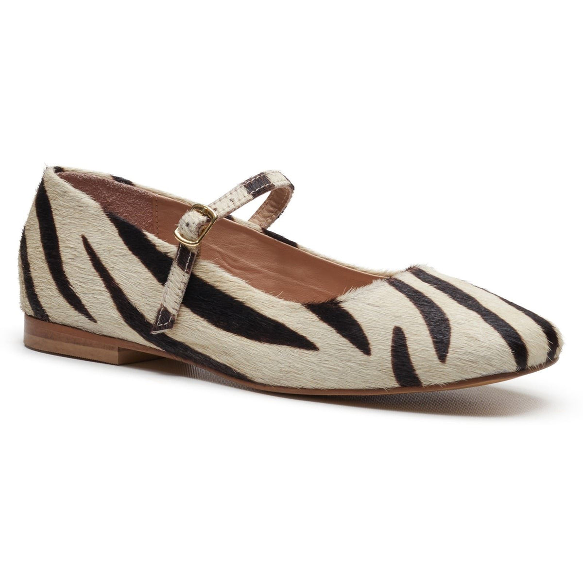 Hush Puppies Pasha Leather Women's Zebra Flats