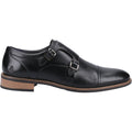Hush Puppies David Leather Men's Black Double Monk Shoes