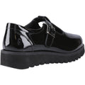 Hush Puppies Florrie T-Bar Leather Girls's Black Shoes
