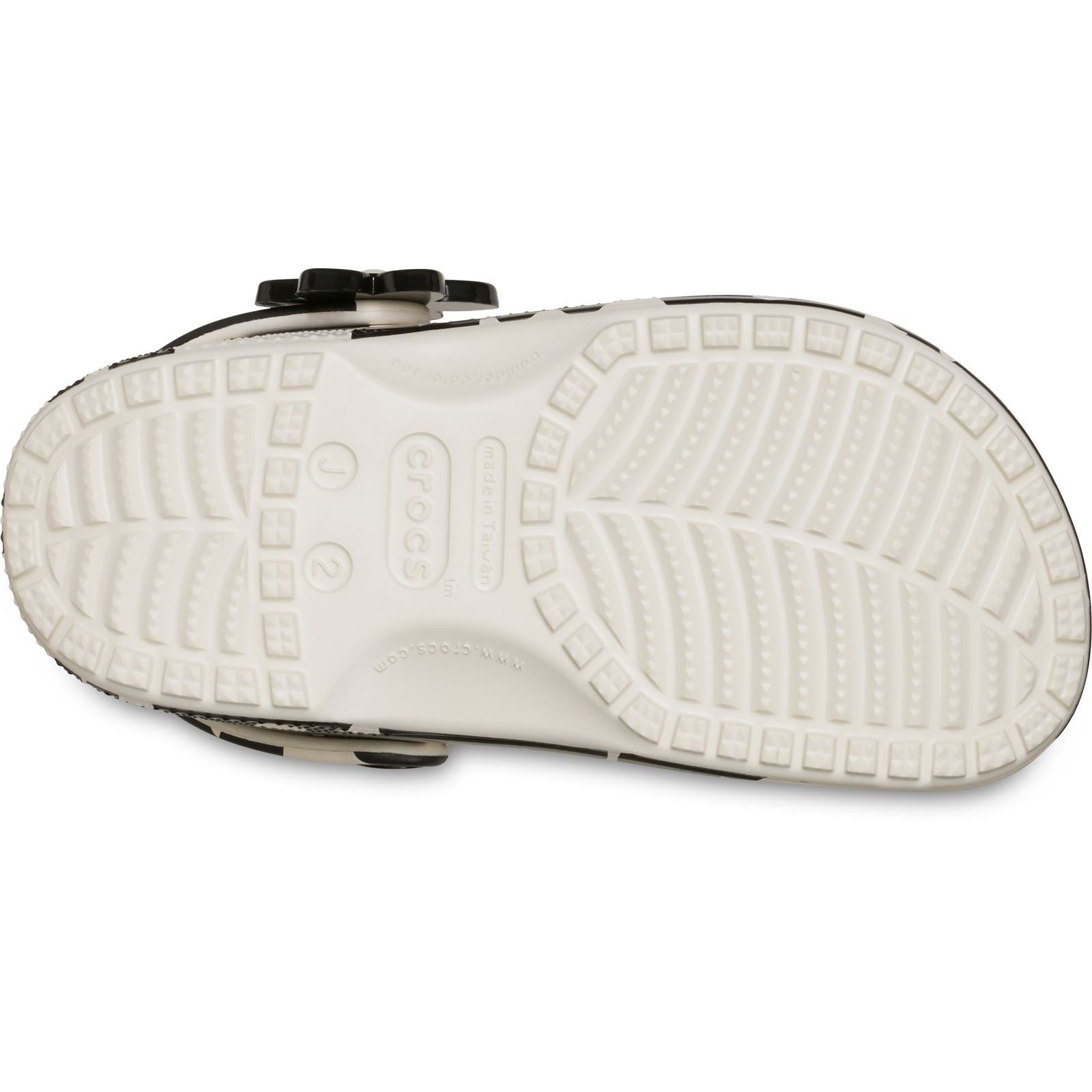 Crocs Classic Pop Petals EVA Girl's Summit White/Black Casual Shoes - Clogs