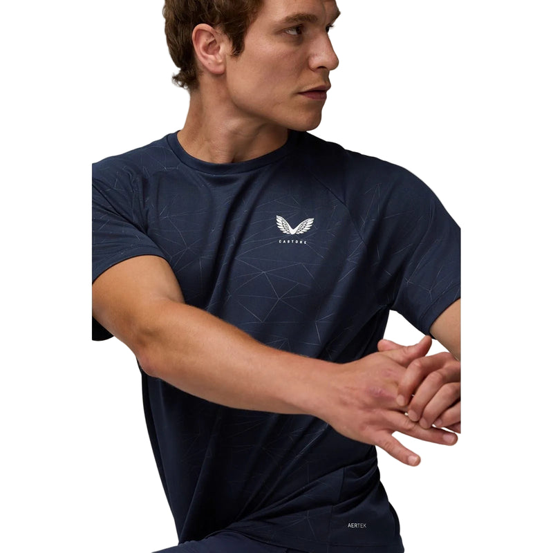 Castore Adapt Training T-Shirt Polyester Men's Blue Activewear T-Shirts
