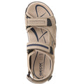 Geox UOMO SANDAL STRADA Men's Sand/Navy Flip Flops
