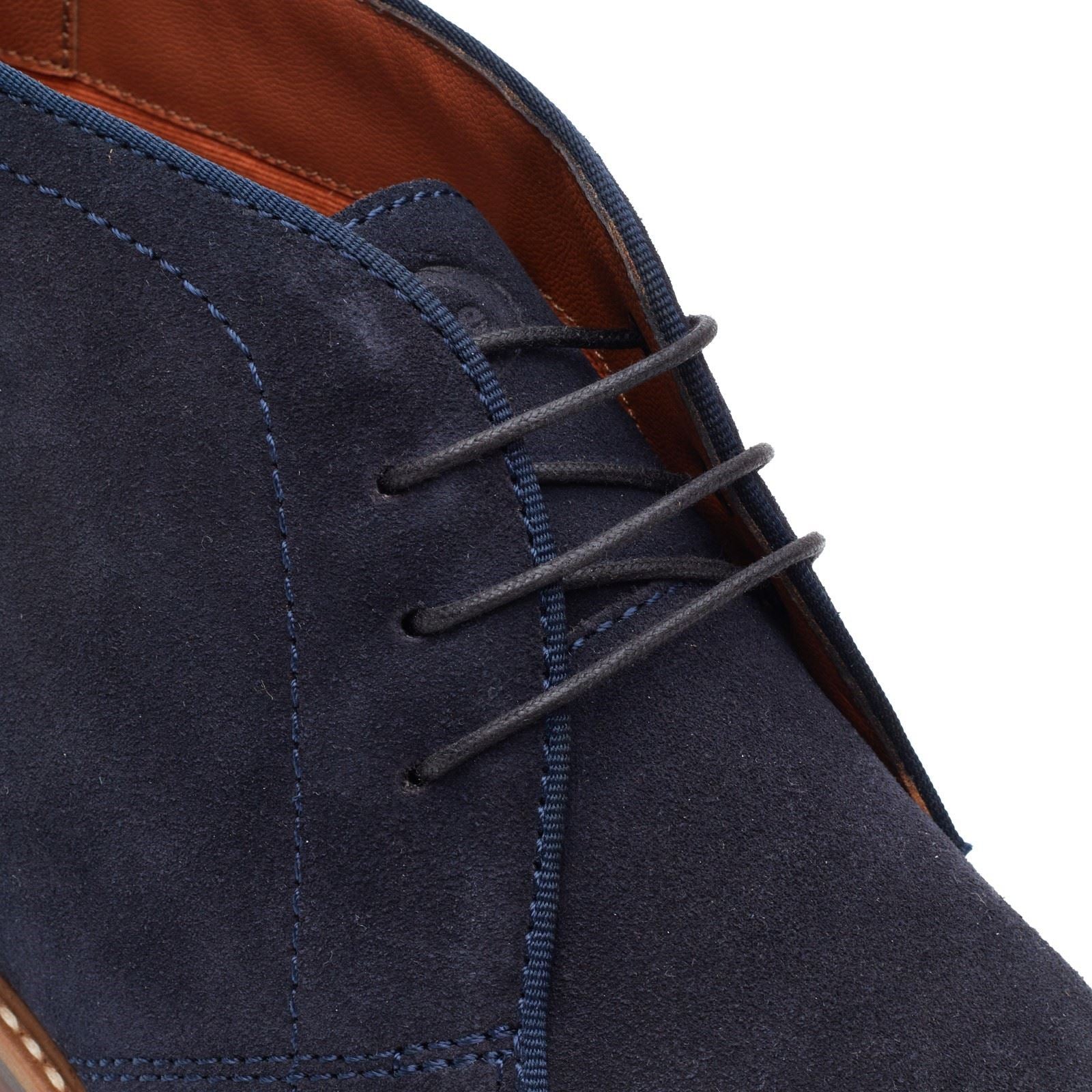 Base London Carlton Chukka Leather Men's Navy Boots