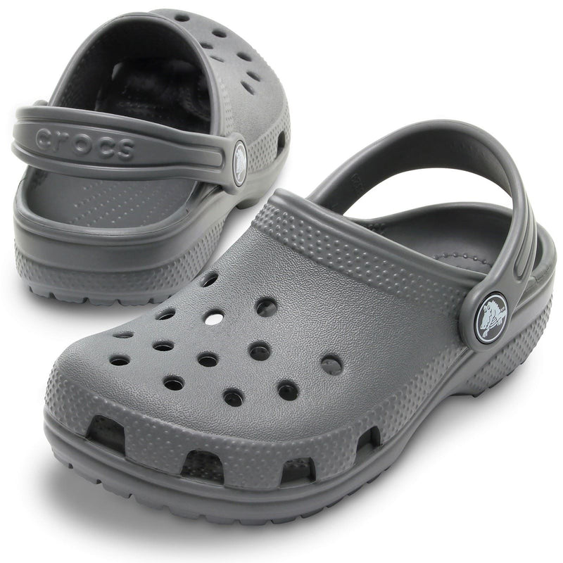 Crocs Toddler Classic Croslite Rubber Slate Grey Clogs
