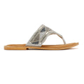 Tower London Toepost Women's Silver Sandals