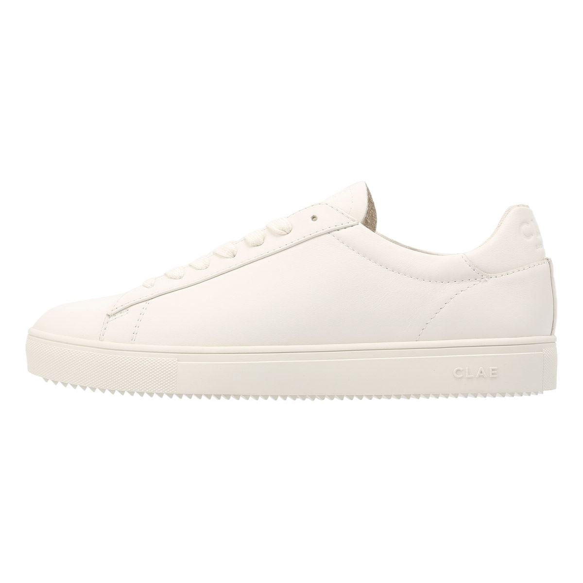 Clae Bradley Essentials Leather Men's Triple White Trainers