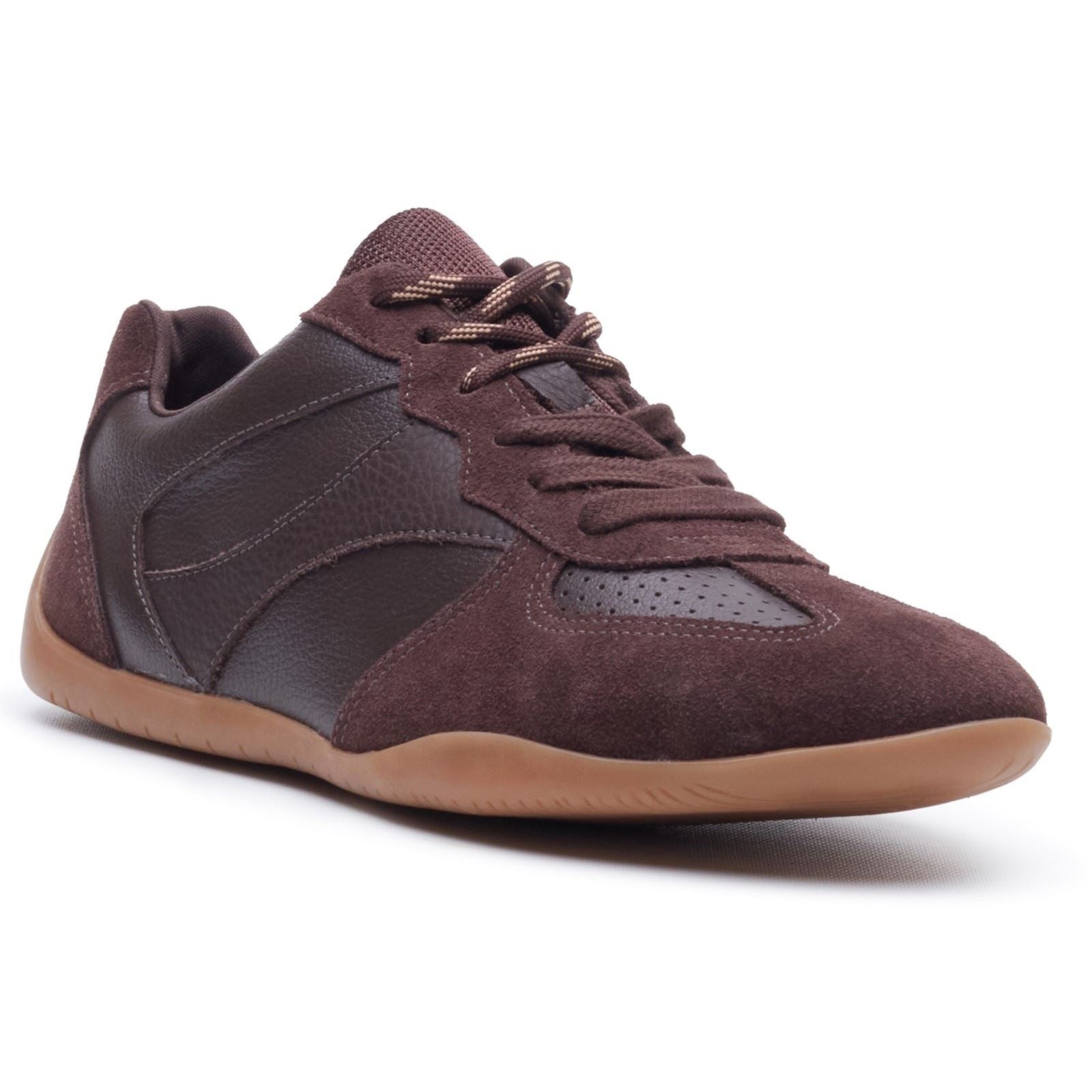Hush Puppies Jovie Leather Women's CHOCOLATE Trainers