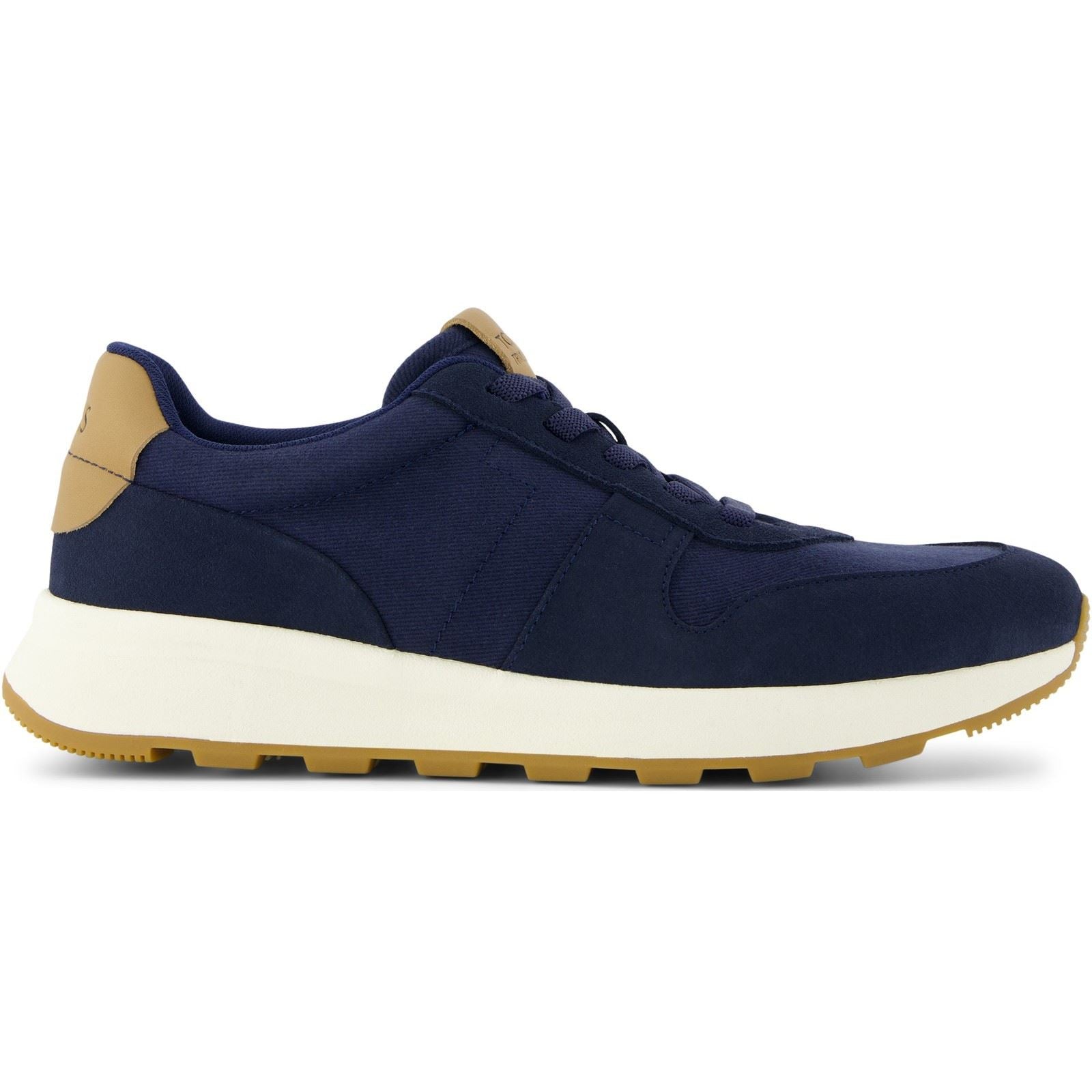 TOMS TRVL LITE Retro Leather Men's Navy Trainers