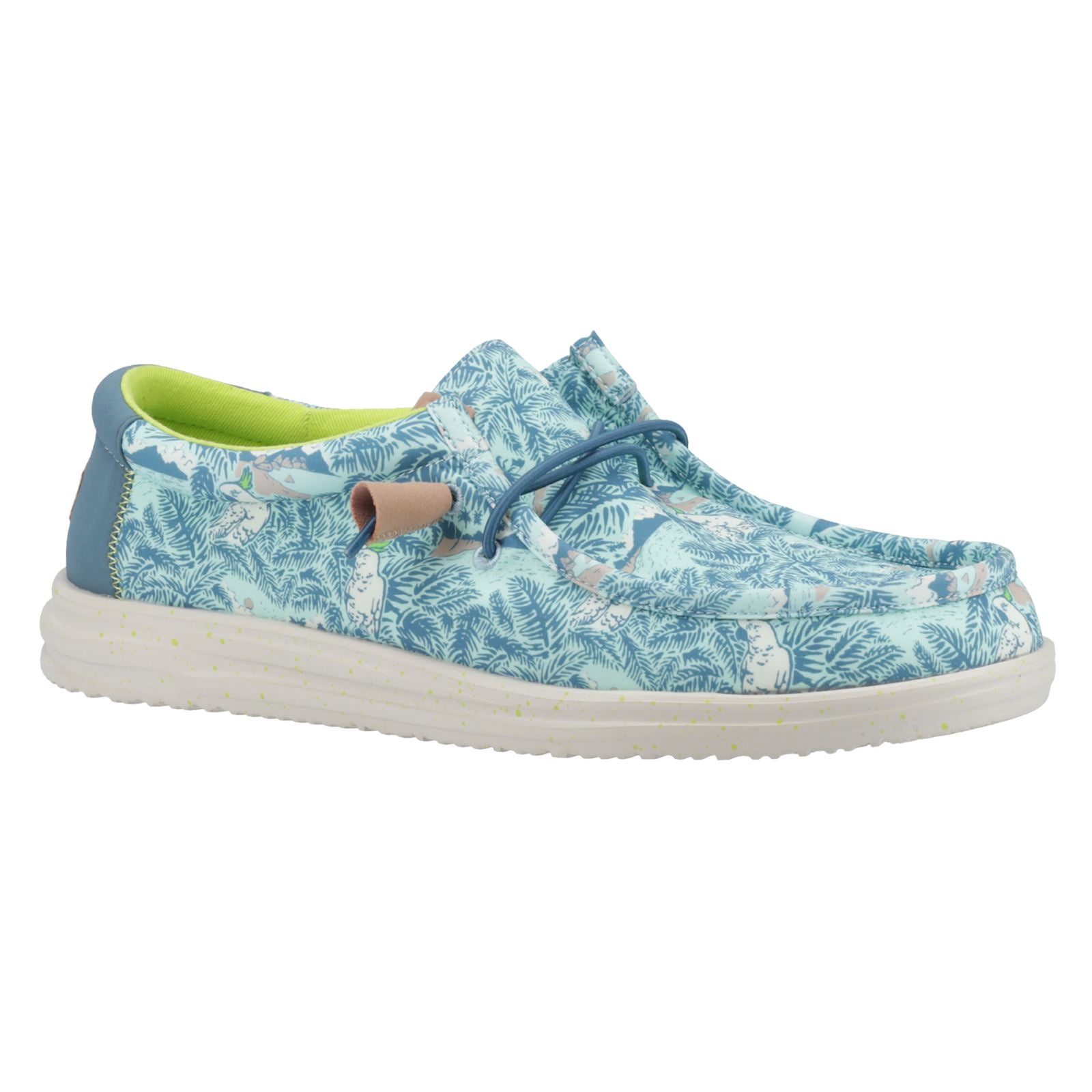 HEYDUDE Wally H2O Tropical Nylon Men's Blue Tropical Boat Shoes