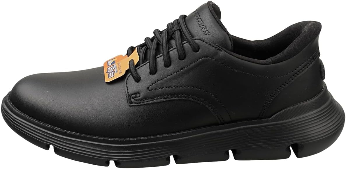 Skechers Garza Duran Leather Men's Black Trainers