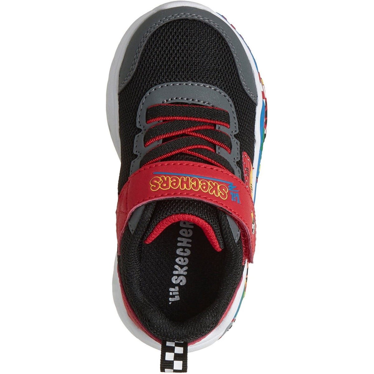 Skechers Play Scene Textile Boy's Black/Red Trainers