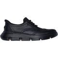 Skechers Garza Sully Leather Men's Black Lace-Up Shoes