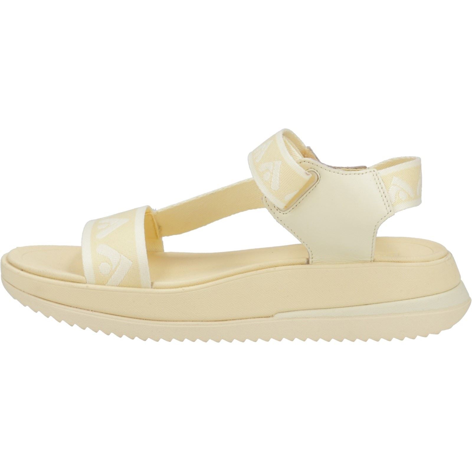 Fitflop Surff Back Strap Polyester/Leather Women's Mellow Yellow Wide Sandals