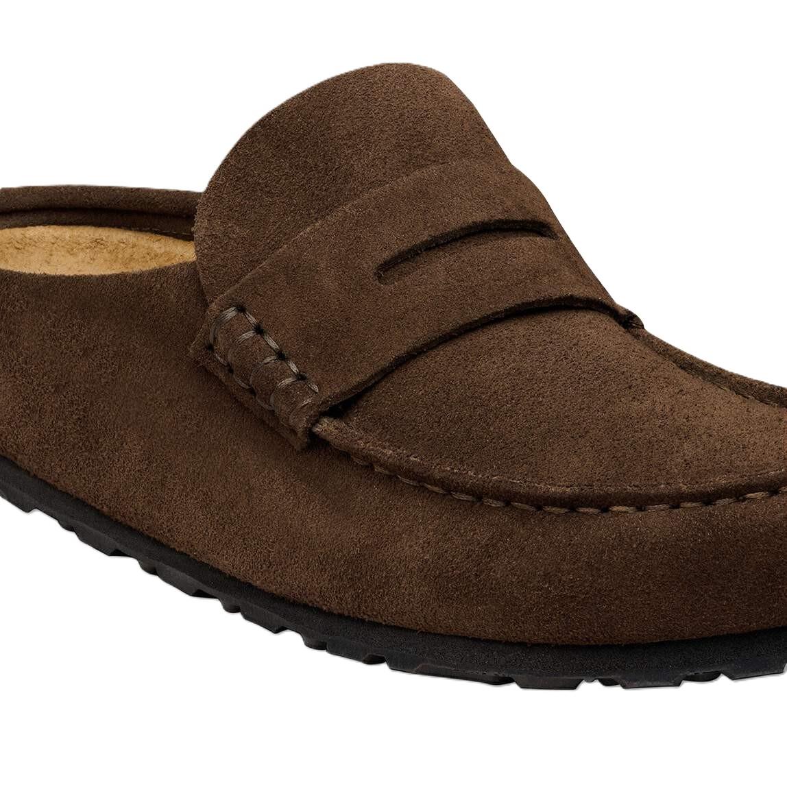 Birkenstock Naples Suede Carafe Regular Clogs