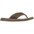 Skechers Quill Textile Men's Brown Flip Flops