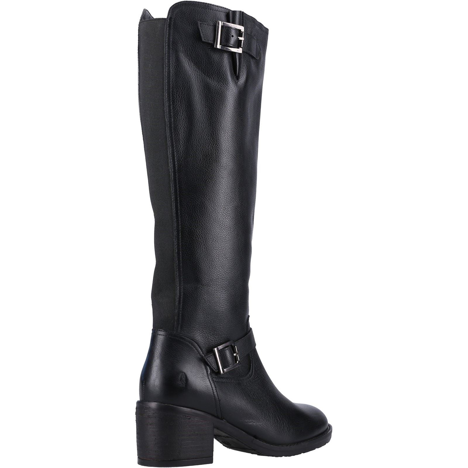 Hush Puppies Heidi Leather Women's Black Leather Boots