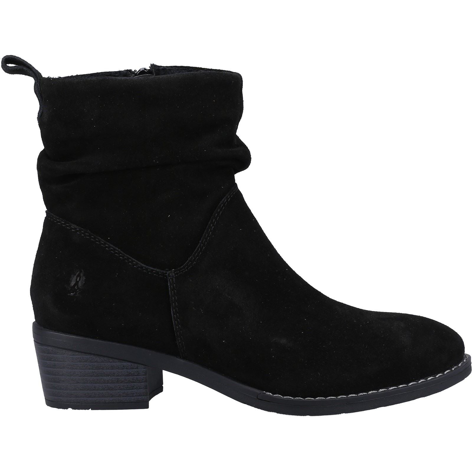 Hush Puppies Iris Suede Women's Black Boots
