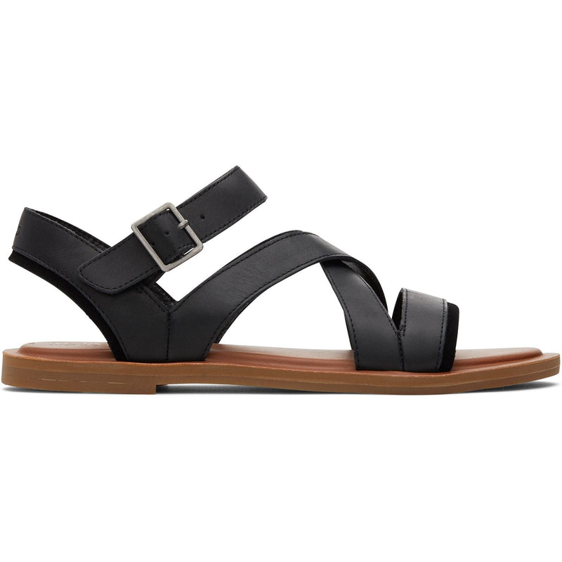 TOMS Sloane 100% Cow Women's Black Sandals