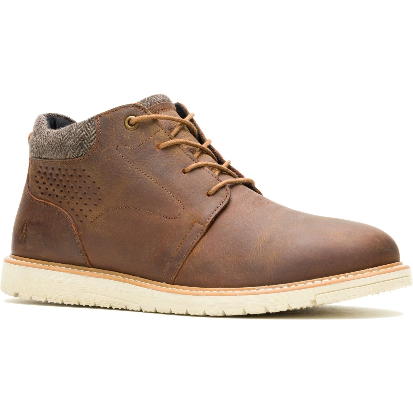Hush Puppies Jenson Leather Men's Tan Ankle Boots