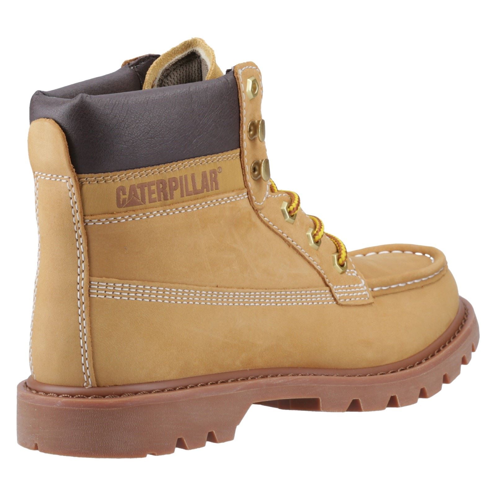 Caterpillar Colorado Moc Toe Leather Men's Honey Reset Ankle Boots
