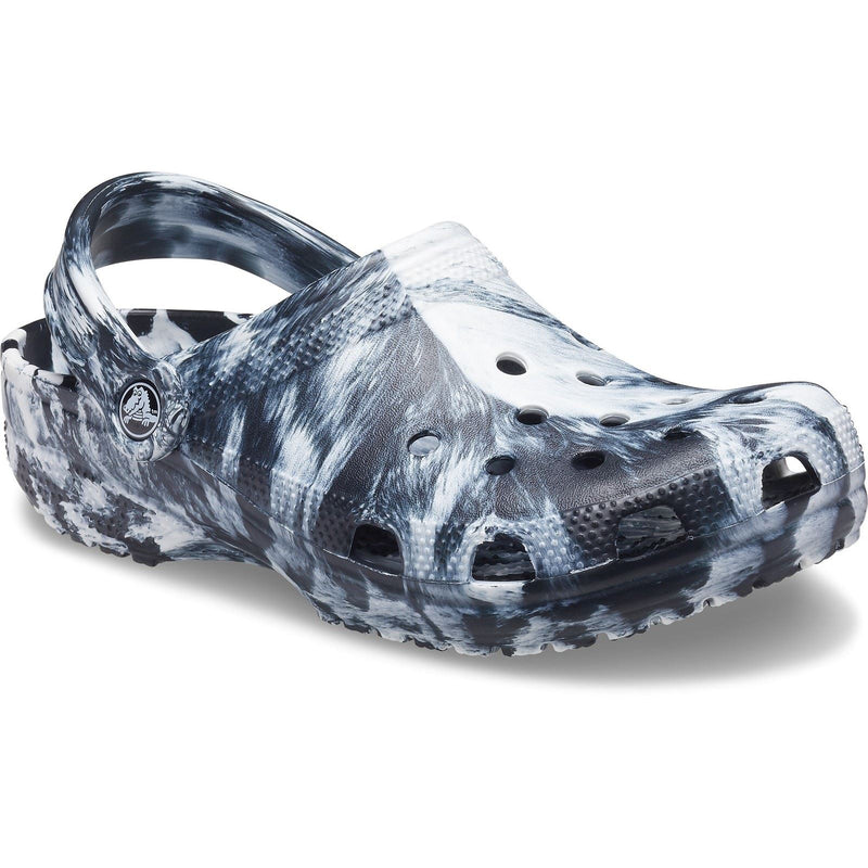 Crocs Marble Synthetic White/Black Clogs