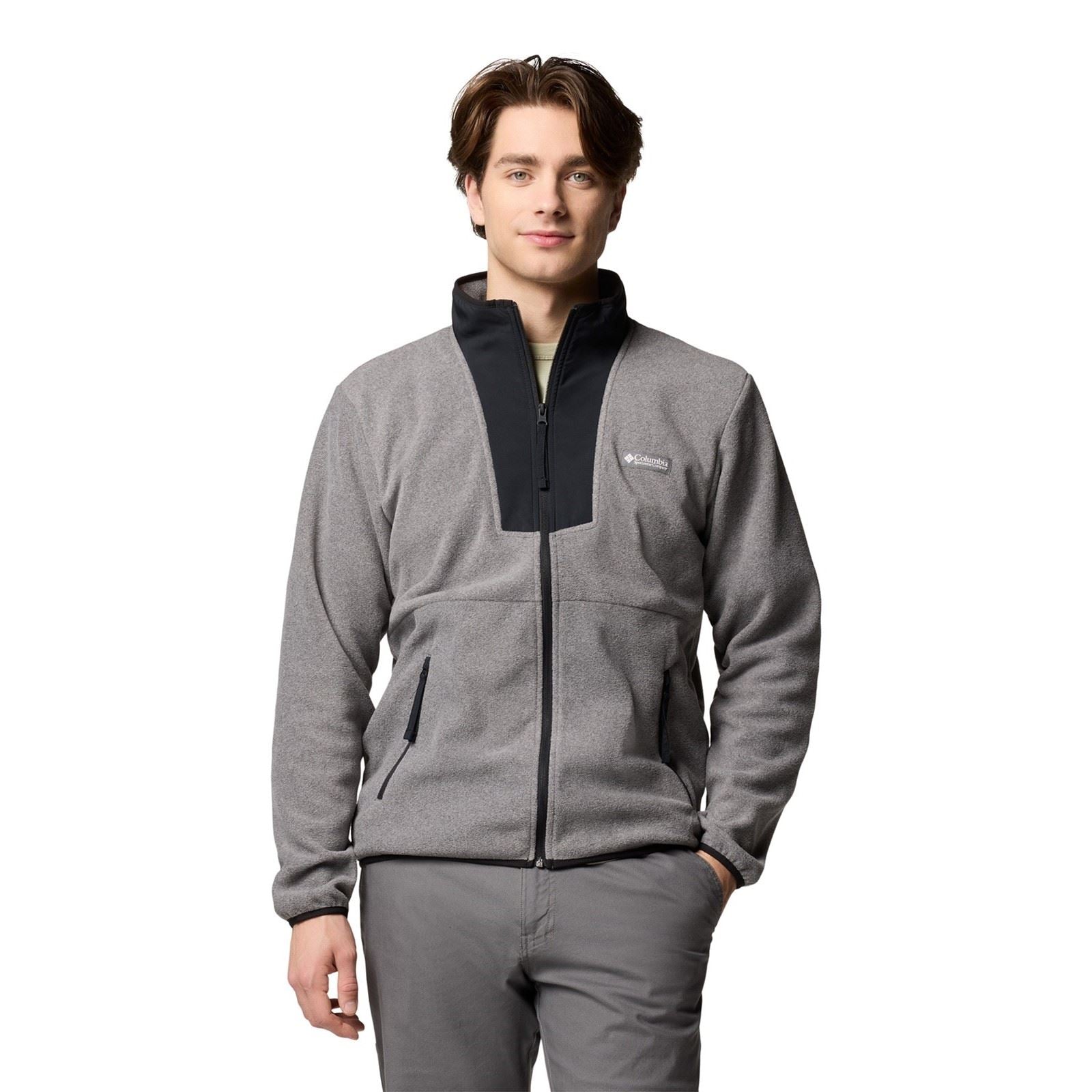 Columbia Sequoia Grove Full Zip Men's Grey Fleece Jacket