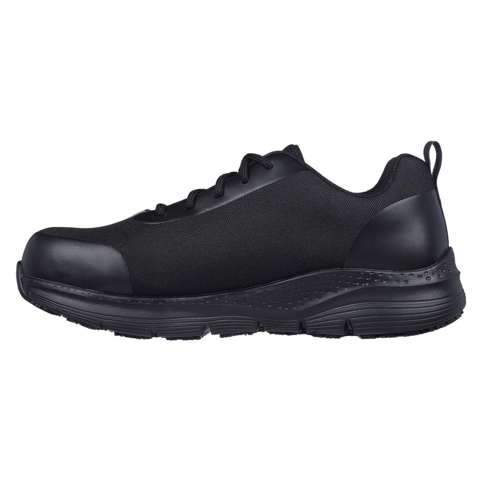 Skechers Workwear Arch Fit SR Ringstap Textile Men's Black Safety Trainers