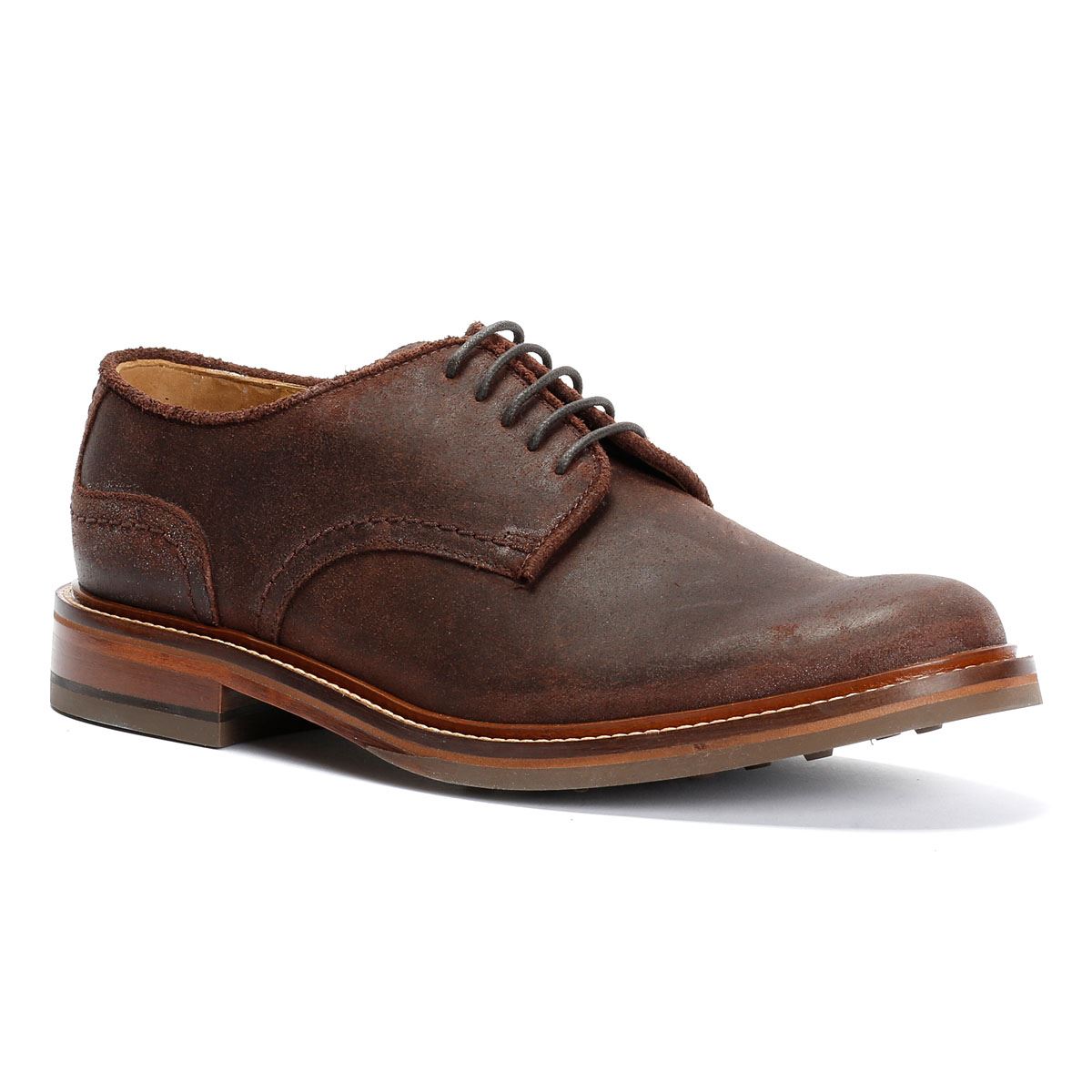 Chapman & Moore Plain Derby Country Leather Men's Choco Shoes