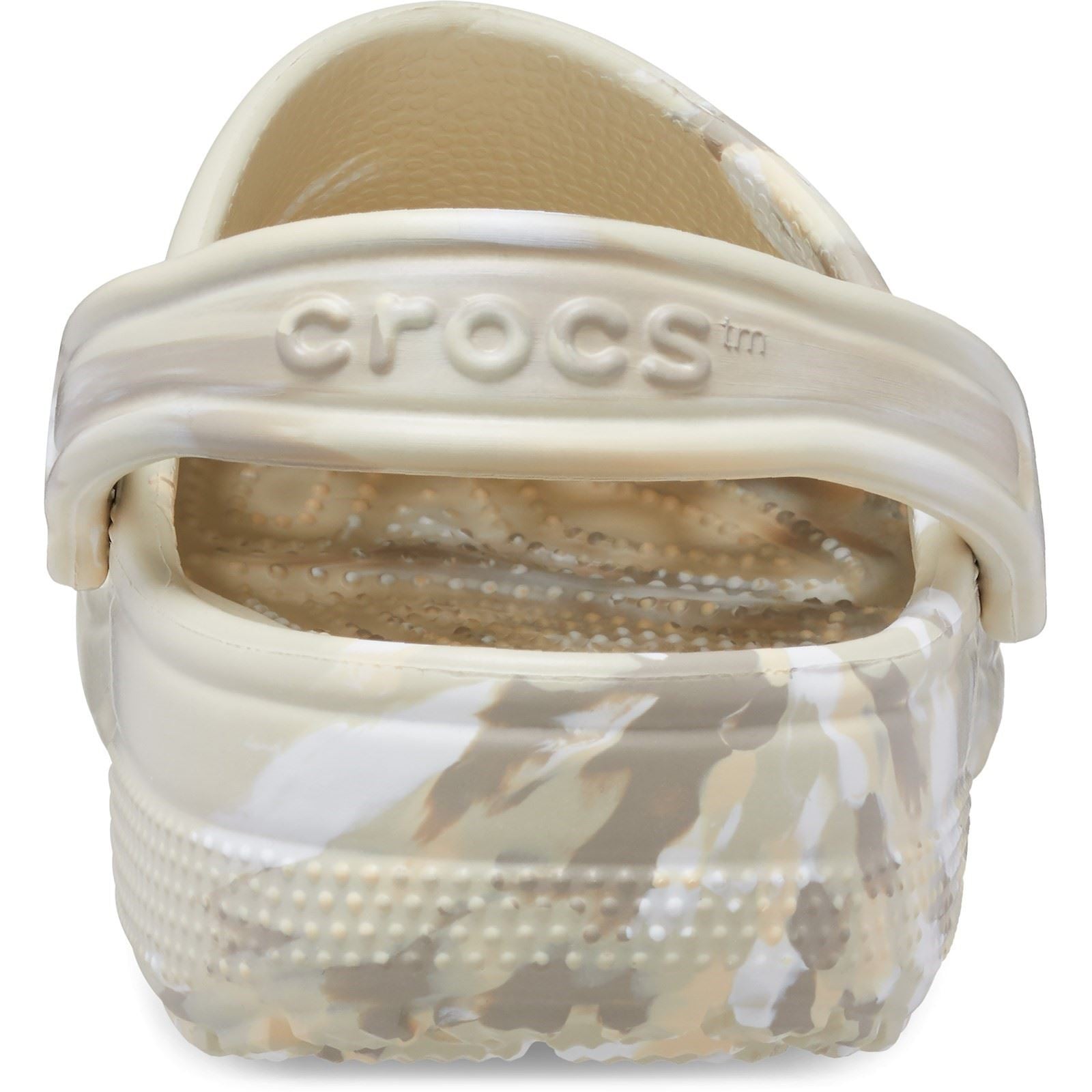 Crocs Classic Marbled Synthetic Bone/Multi Clogs