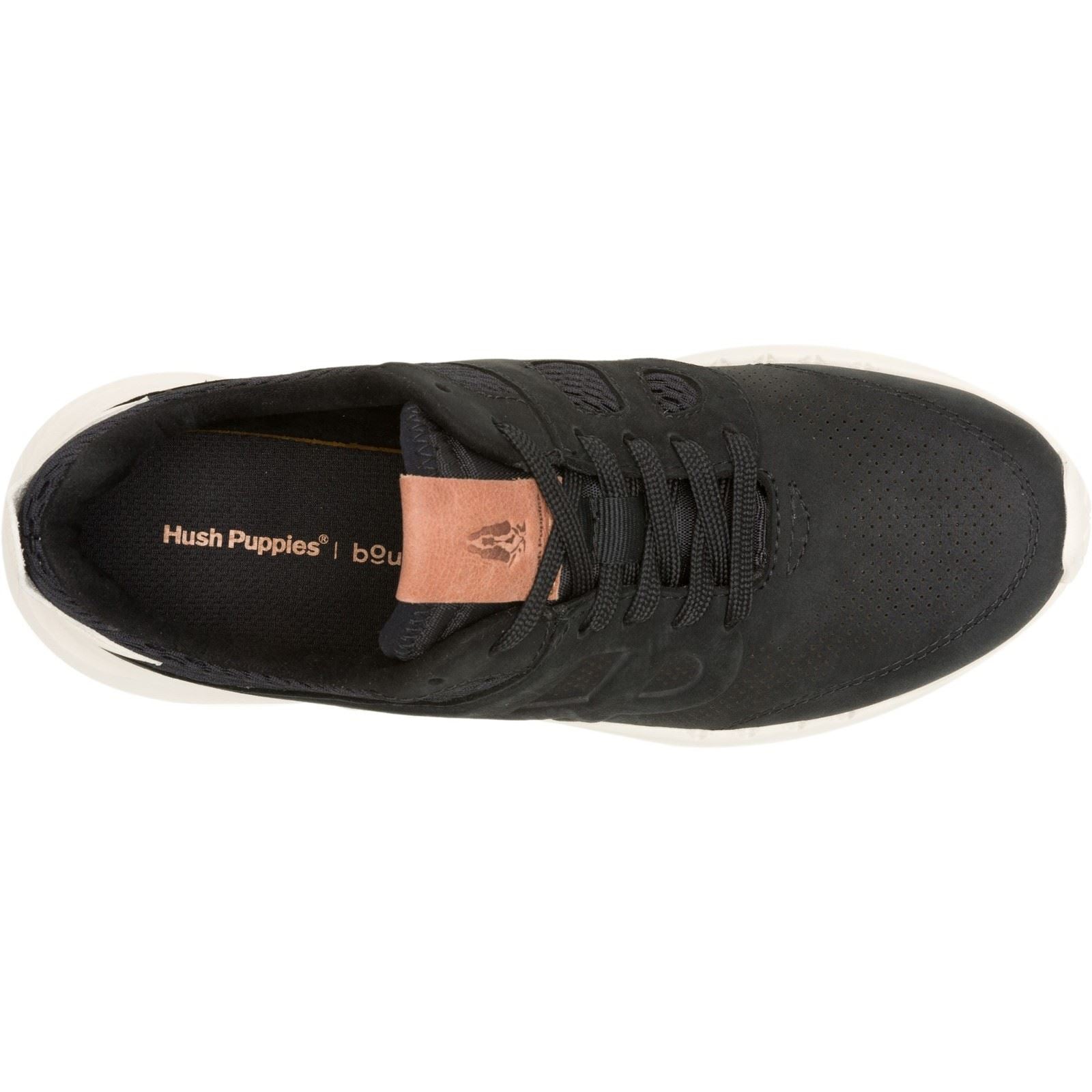 Hush Puppies Seventy8 Runner Suede Women's Black Trainers