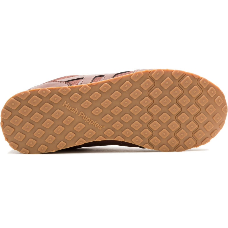 Hush Puppies Seventy8 Leather Men's Cognac Trainers