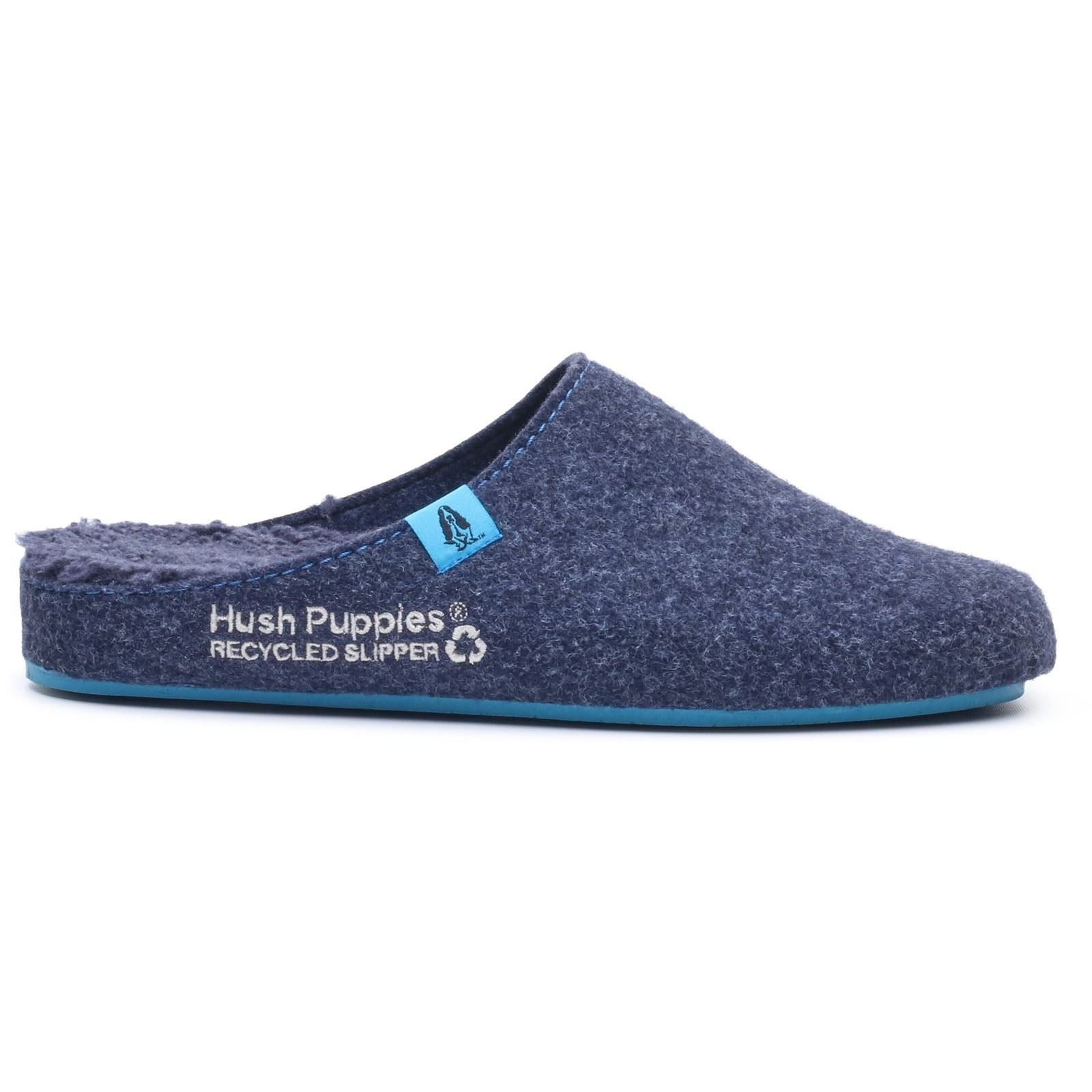 Hush Puppies The Good Polyester Men's Navy Blue Slippers