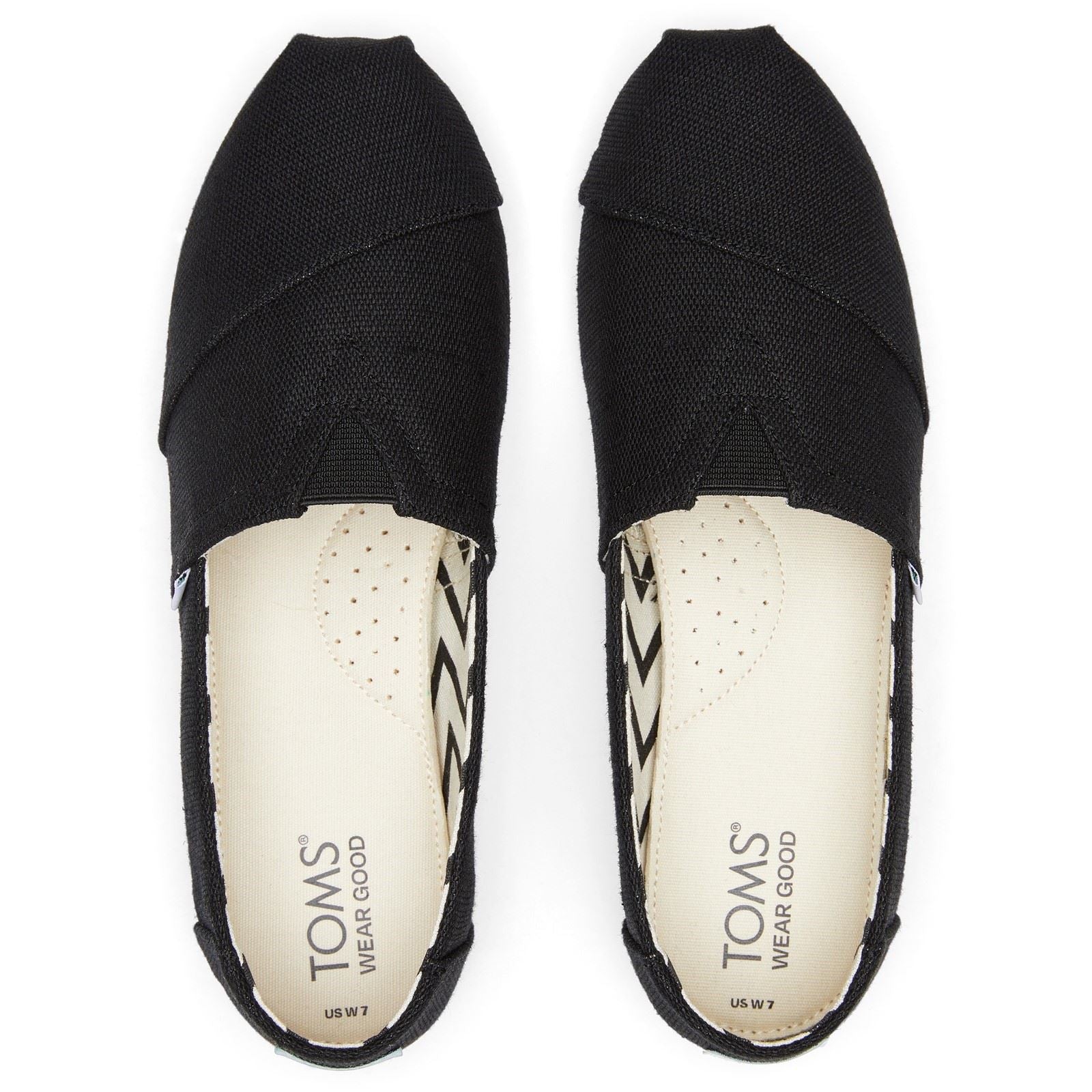 TOMS Alpargata Cotton Women's Black Espadrilles