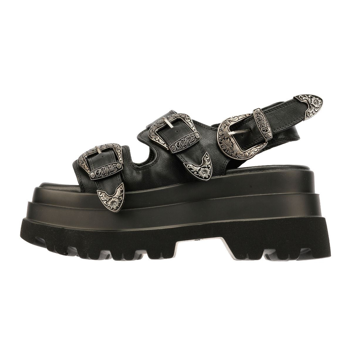 Buffalo Jupiter Ari West Women's Black Sandals