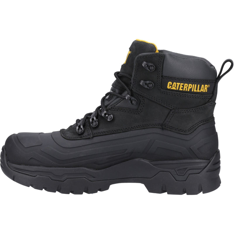 Caterpillar Typhoon SBH Rubber/Leather Black Safety Boots