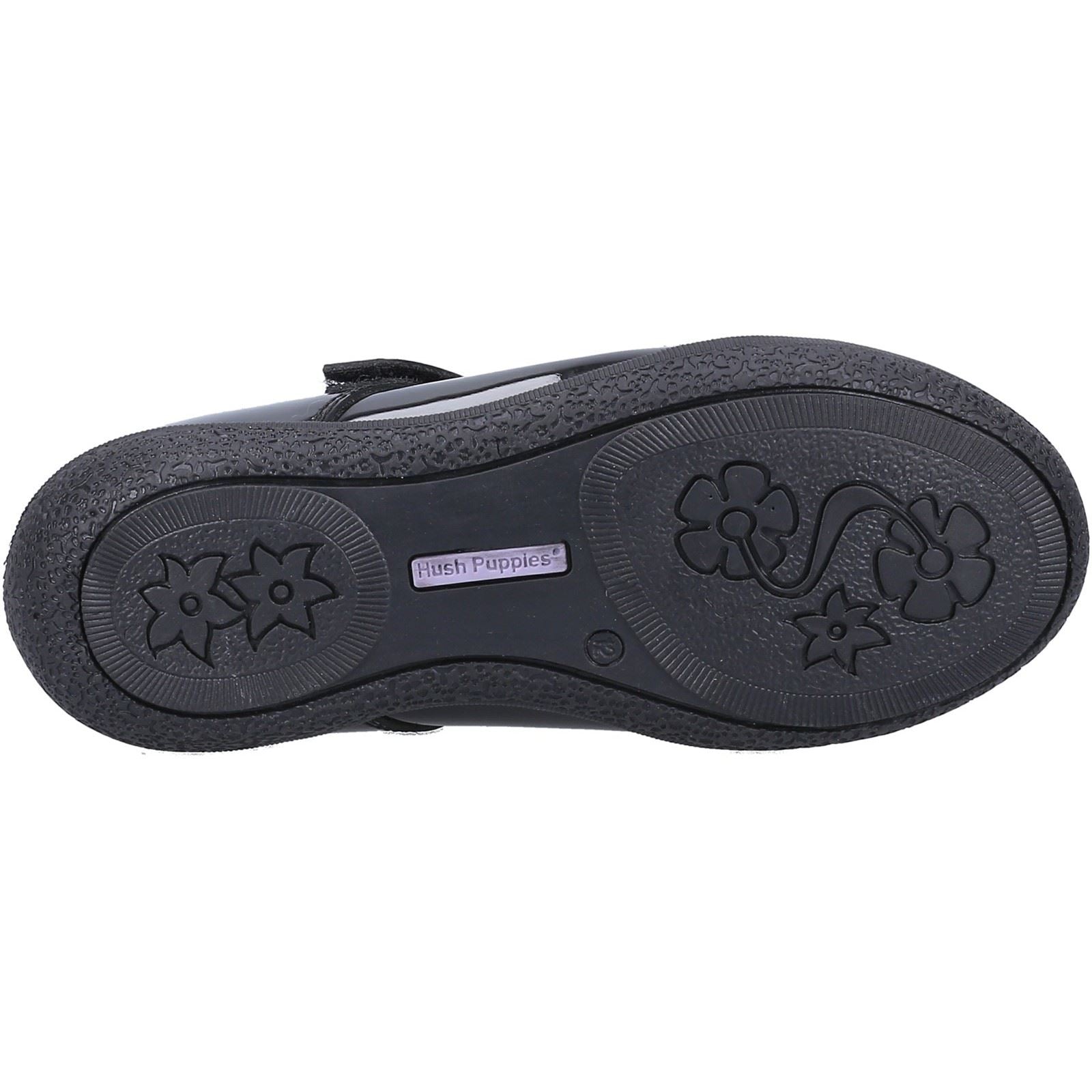 Hush Puppies Rosanna Patent Infant Leather Girl's Black Shoes