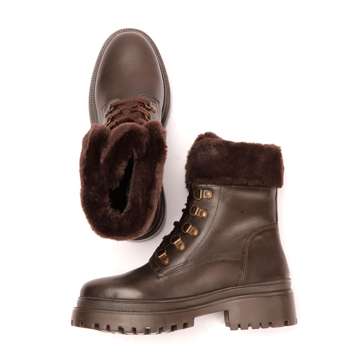 Osprey London The Budapest Leather Women's Chocolate Boots