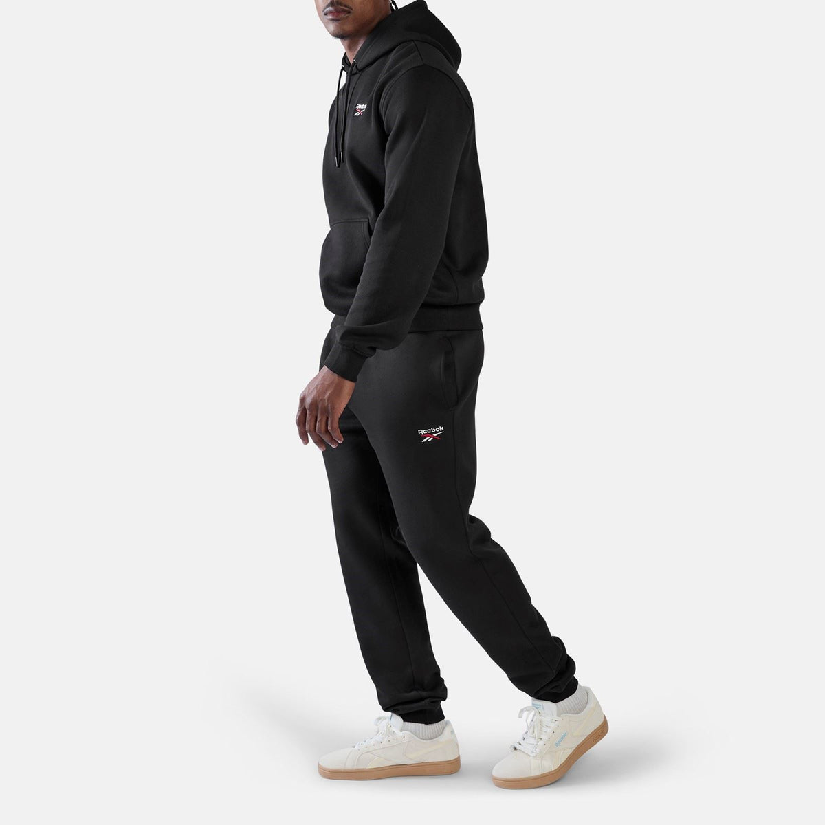 Reebok ID 2-Colour Logo Cuffed Joggers Cotton Men's Black Joggers