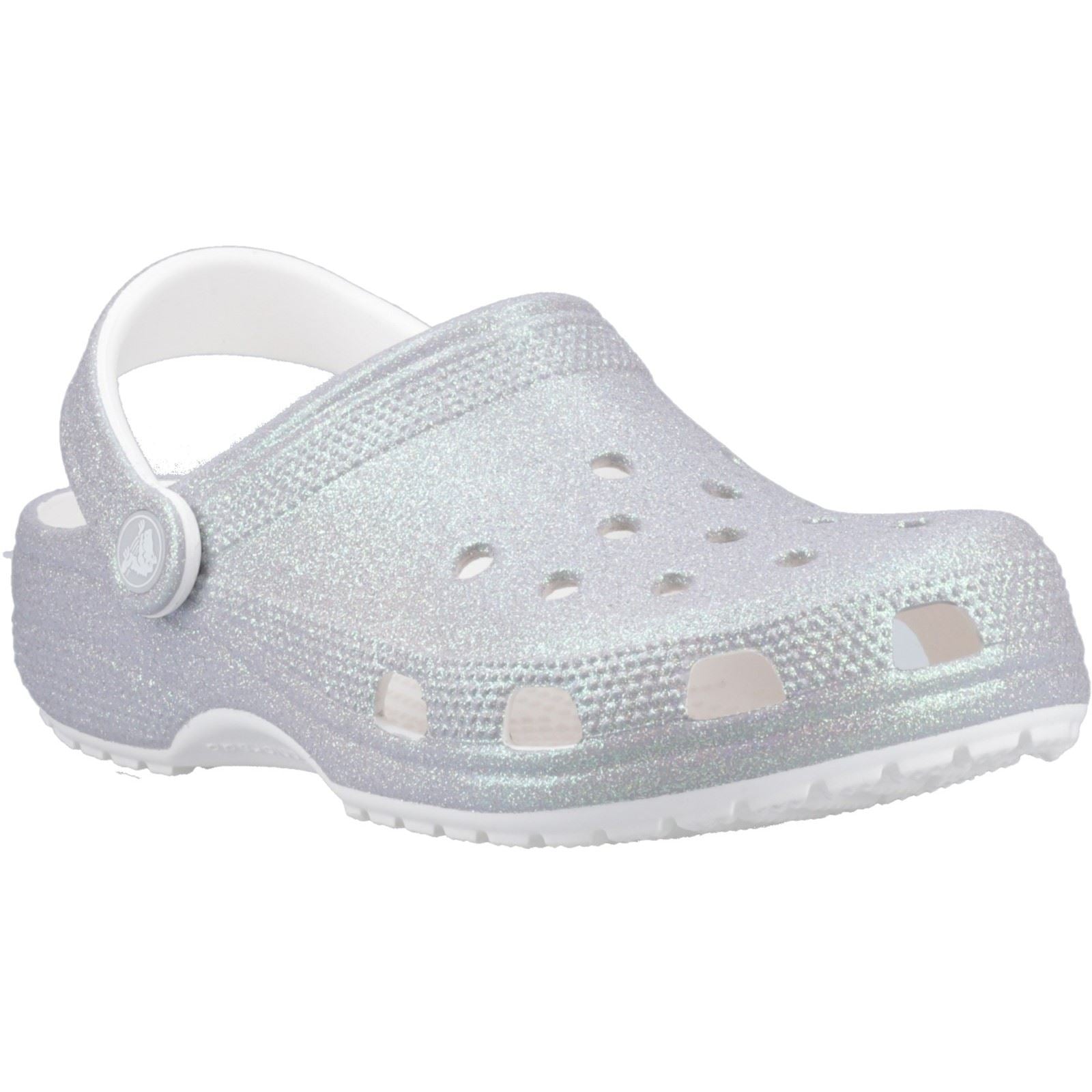 Crocs Classic Glitter EVA Women's White Standard Clogs