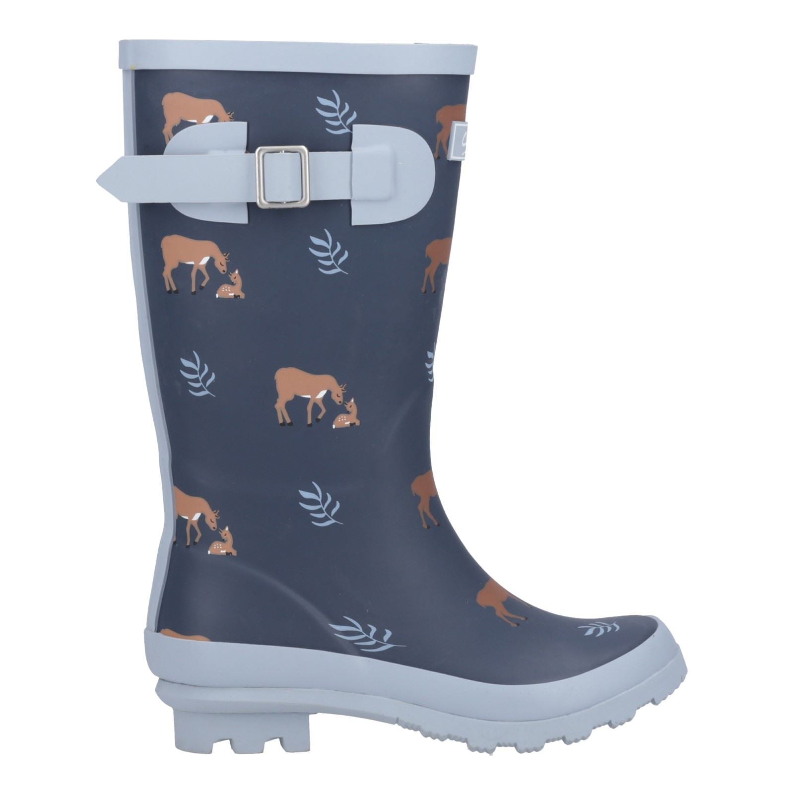 Cotswold Woodland JNR Rubber Girls's Deers Wellington Boots
