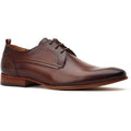 Base London Gambino Excel Leather Men's Burnt Brown Lace-Up Shoes