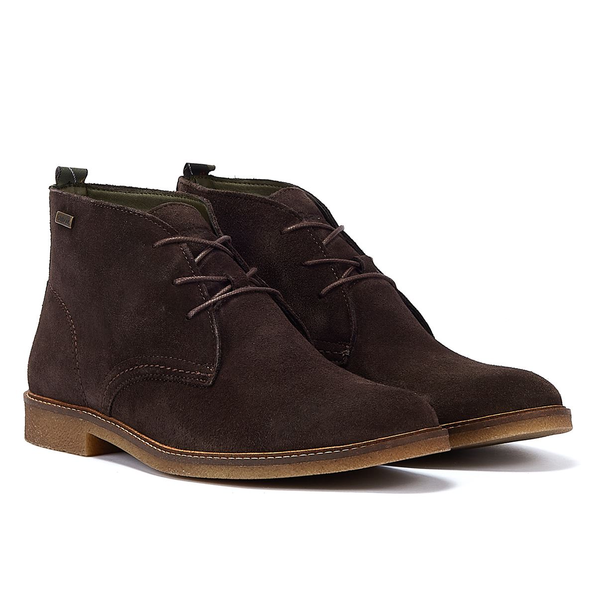 Barbour Sonoran Choco Suede Men's Dark Brown Boots