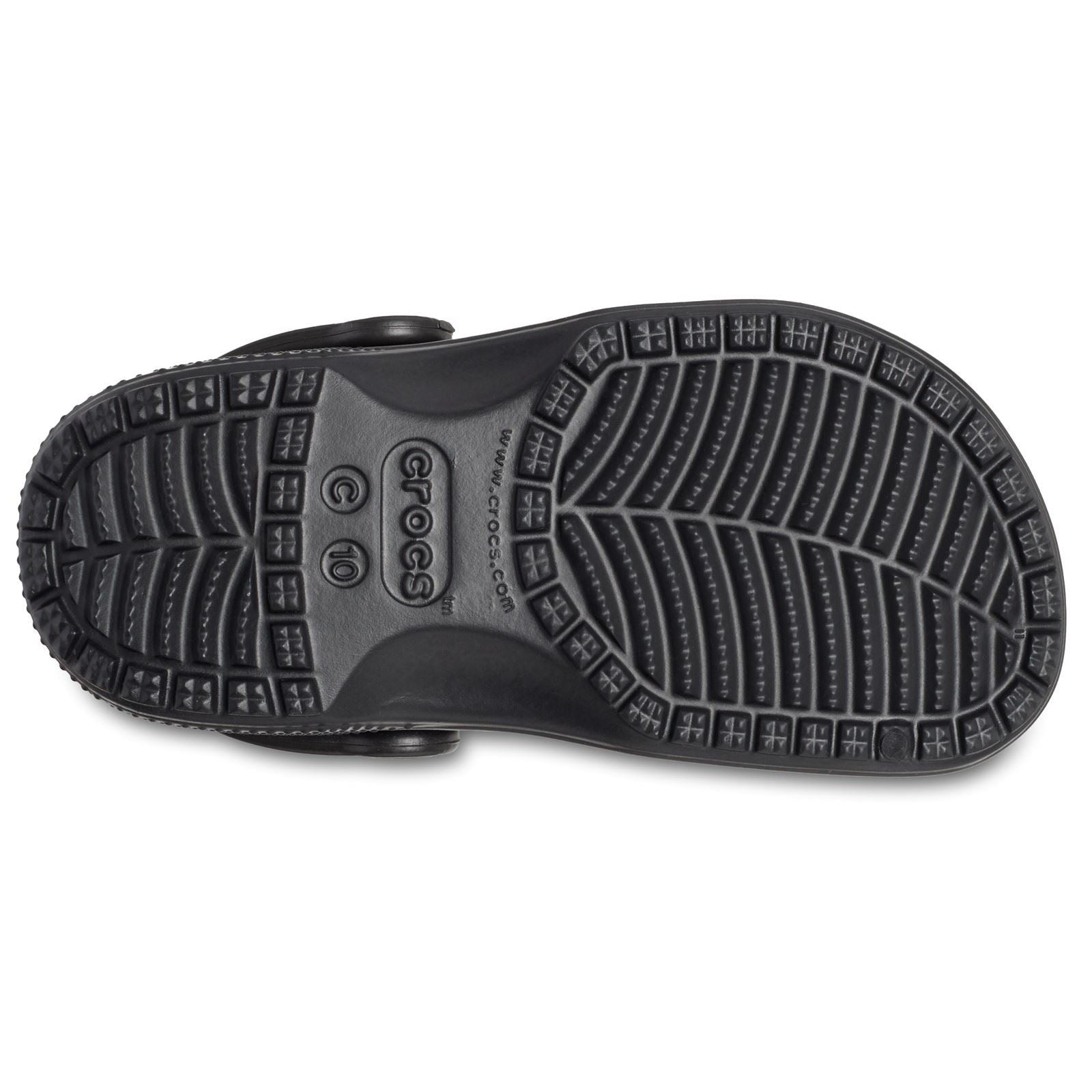 Crocs Toddler Classic Croslite Rubber Black Clogs