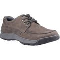 Hush Puppies Tucker Lace Leather Men's Grey Nubuck Lace-Up Shoes