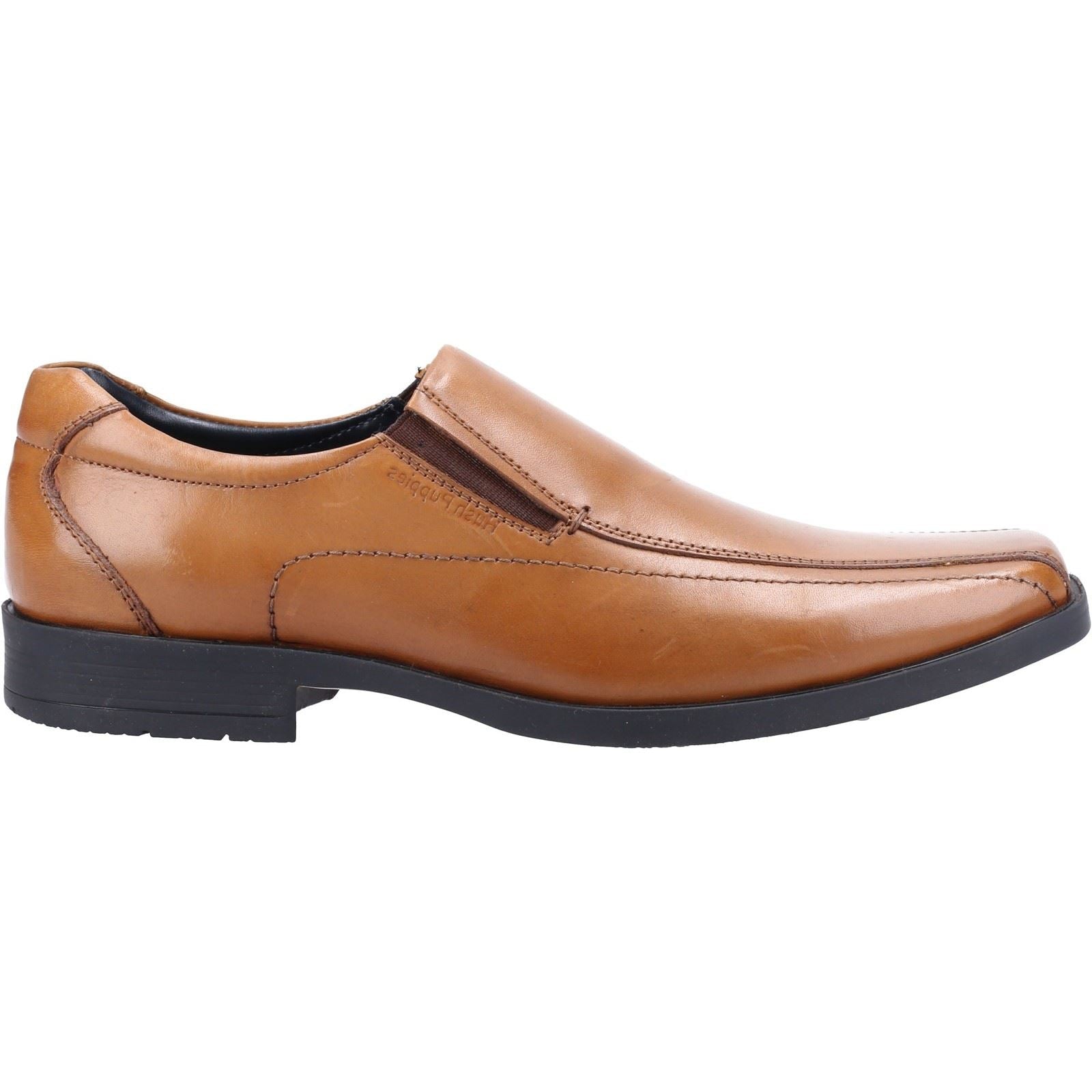 Hush Puppies Brody Leather Men's Tan Slip-On Shoes