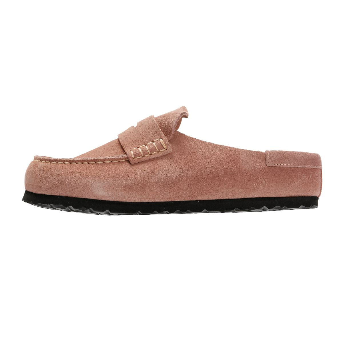 Birkenstock Naples Suede Women's Pink Clay Regular Clogs