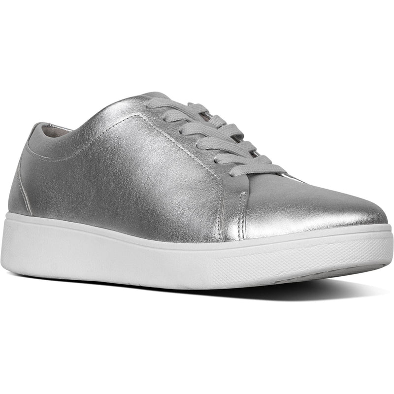 Fitflop Rally Leather Women's Silver Trainers
