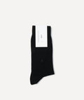 JAK Cotton Black Calf High Socks